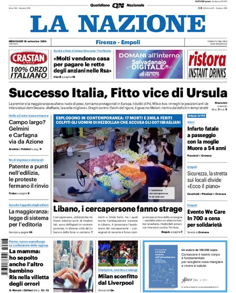 la nazione gucci di ieri